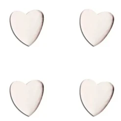 Attache Parisienne Coeur Blanc X 50