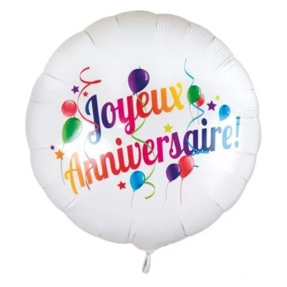 Ballon Aluminium Joyeux Anniversaire 40 Cm