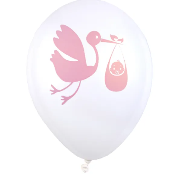 Ballon Baby Shower Rose X8 Pi Ces