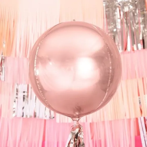 Ballon Boule Mylar Uni Rose Gold