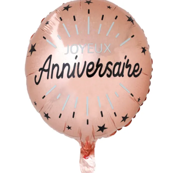 Ballon G Ant Joyeux Anniversaire Rose Gold 45 Cm