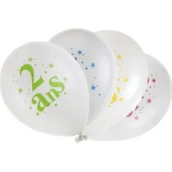 Ballon Gonflable Chiffre 2 Joyeux Anniversaire X8