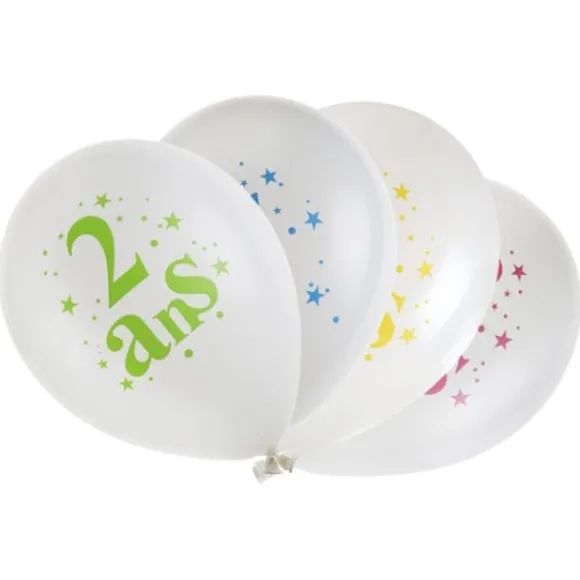 Ballon Gonflable Chiffre 2 Joyeux Anniversaire X8