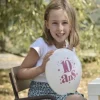 Ballon Gonflable Chiffre 10 Joyeux Anniversaire X8