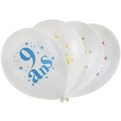 Ballon Gonflable Chiffre Joyeux Anniversaire X8