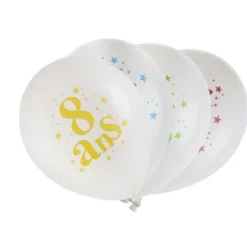 Ballon Gonflable Chiffre Joyeux Anniversaire X8