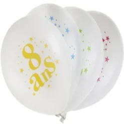 Ballon Gonflable Chiffre 8 Joyeux Anniversaire X8