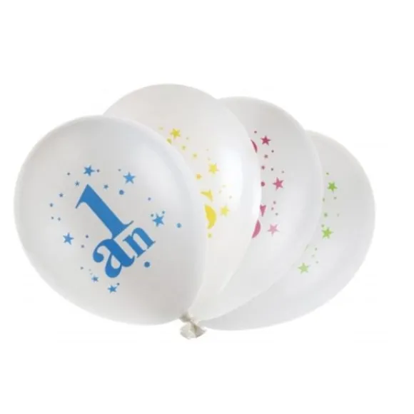 Ballon Gonflable Chiffre 1 Joyeux Anniversaire X8