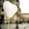 Ballon Gonflable Coeur Blanc 45 Cm X 3 Pi Ces
