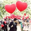 Ballon Gonflable Coeur Rouge Pas Cher X 8 Pi Ces
