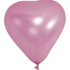 Ballon Gonflable Coeur Rose 20Cm X 100 Pi Ces