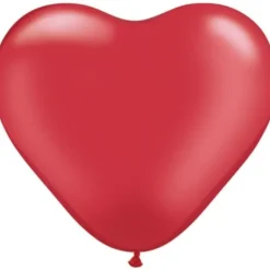 Ballon Gonflable Coeur Rouge Rouge 45 Cm X 3 Pi Ces