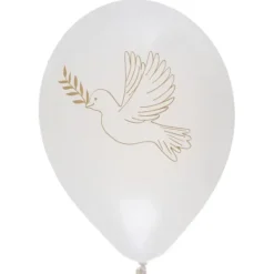 Ballon Gonflable Commmunion Blanc X8 Pi Ces
