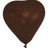 Ballon Gonflable En Forme De Coeur Chocolat 20Cm X 10 Pi Ces