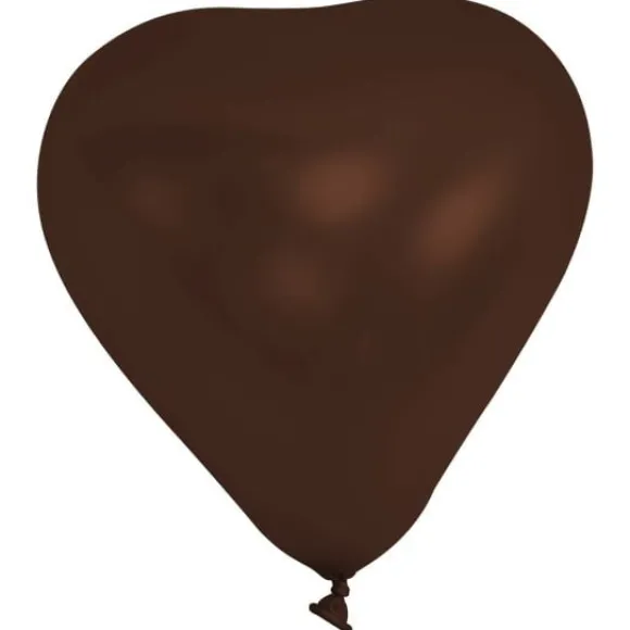 Ballon Gonflable En Forme De Coeur Chocolat 20Cm X 10 Pi Ces