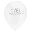 Ballon Gonflable Joyeux Anniversaire Blanc X8 Pi Ces
