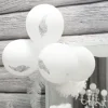 Ballon Gonflable Plume Argent X 8 Pi Ces