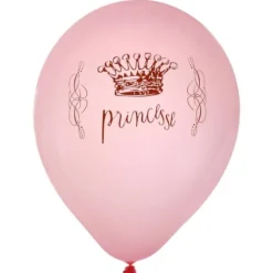 Ballon Gonflable Princesse Rose X 8 Pi Ces