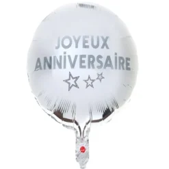 Ballon Gonfler G Ant Joyeux Anniversaire Bleu Canard 45 Cm