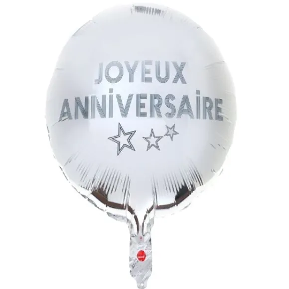 Ballon Gonfler G Ant Joyeux Anniversaire Bleu Canard 45 Cm