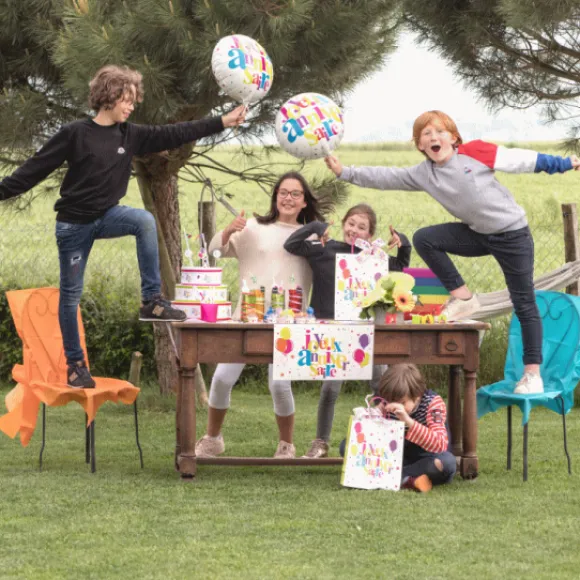 Ballon Joyeux Anniversaire Festif 45 Cm