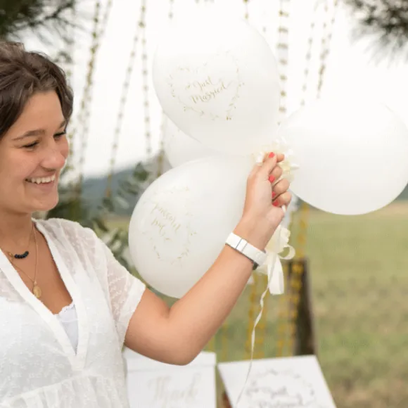 Ballon Mariage Imprim Just Married Or X8 Pi Ces