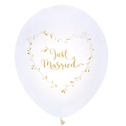 Ballon Mariage Imprim Just Married Or X8 Pi Ces