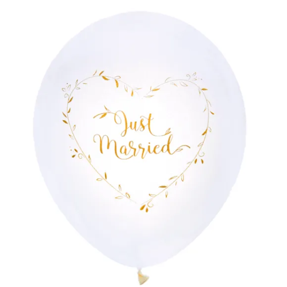 Ballon Mariage Imprim Just Married Or X8 Pi Ces