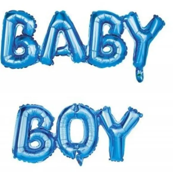 Ballon Mylar Baby Boy Bleu