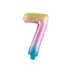 Ballon Mylar Chiffre 7 Iris Pastel 36 Cm