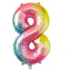 Ballon Mylar Chiffre 8 Iris Pastel 86 Cm