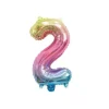 Ballon Mylar Chiffre 2 Iris Pastel 36 Cm
