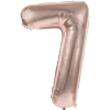 Ballon Mylar Chiffre 7 Rose Gold