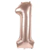Ballon Mylar Chiffre 1 Rose Gold