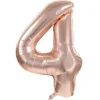 Ballon Mylar Chiffre 4 Rose Gold
