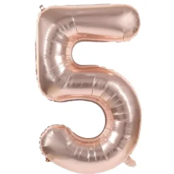 Ballon Mylar Chiffre 5 Rose Gold