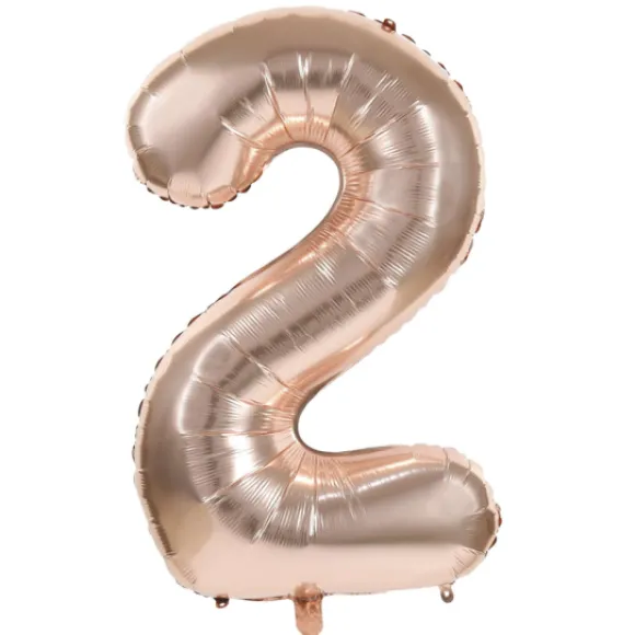 Ballon Mylar Chiffre 2 Rose Gold 86Cm