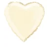 Ballon Mylar Coeur Ivoire 45 Cm