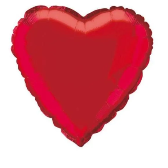 Ballon Mylar Coeur Rouge 45 Cm