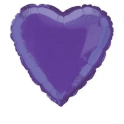 Ballon Mylar Coeur Violet 45 Cm