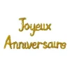 Ballon Mylar G Ant Joyeux Anniversaire Or