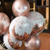 Ballon Mylar Rond Oriental Rose Gold