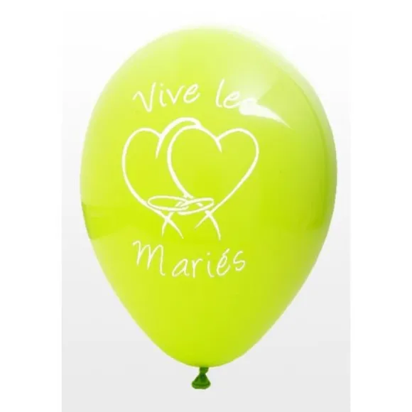 Ballon Vive Les Mari S Vert Anis X8