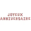 Ballons Gonflables Aluminium Joyeux Anniversaire Rose Gold 30Cm
