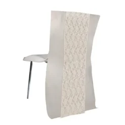 Bande De Dentelle Ivoire Pour Housse De Chaise X 3 Pi Ces