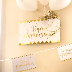Banderole Joyeux Anniversaire M Tallis E Or 5 M Tres