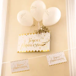 Banderole Joyeux Anniversaire M Tallis E Or 5 M Tres