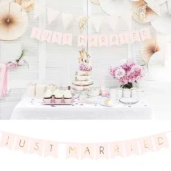 Banniere Just Married Rose Claire