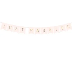 Banniere Just Married Rose Claire