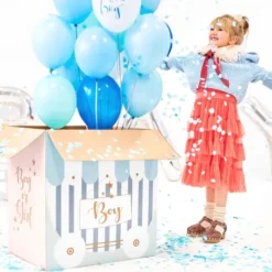 Bo Te Ballons Pour Annoncer Sexe Du B B Fille Ou Gar On 60 X 40 X 60 Cm